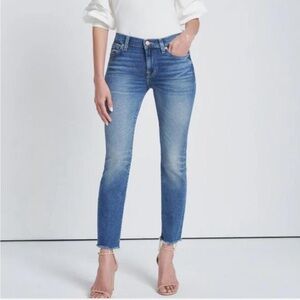 7 For All Mankind Roxanne Ankle Jeans in Dark Blue